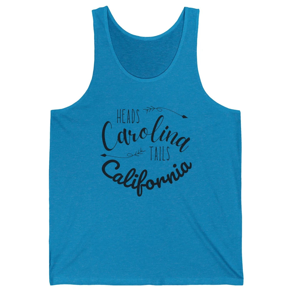 Heads Carolina Tail California Western Summer Beach Paradise Unisex Jersey Tank