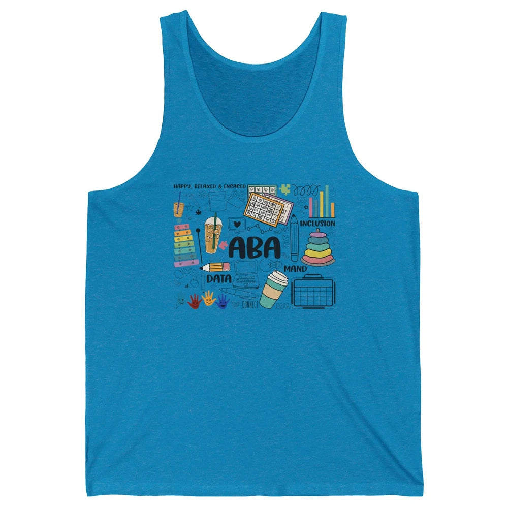 ABA Applied Behavior Analysis Sped Teacher RBT Therapist Unisex Jersey Tank