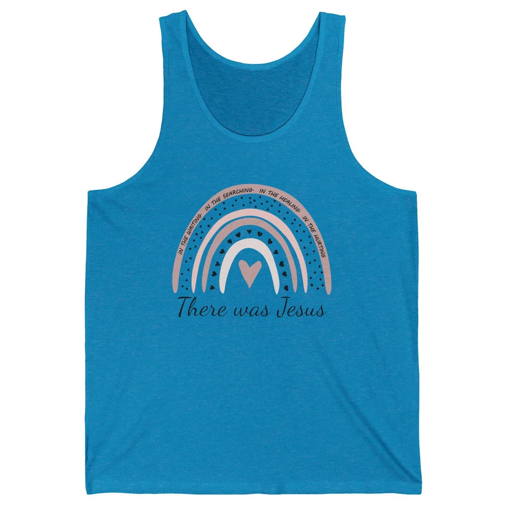 Retro Rainbow In Every Minute There Was Jesus Christian Gift Unisex Jersey Tank