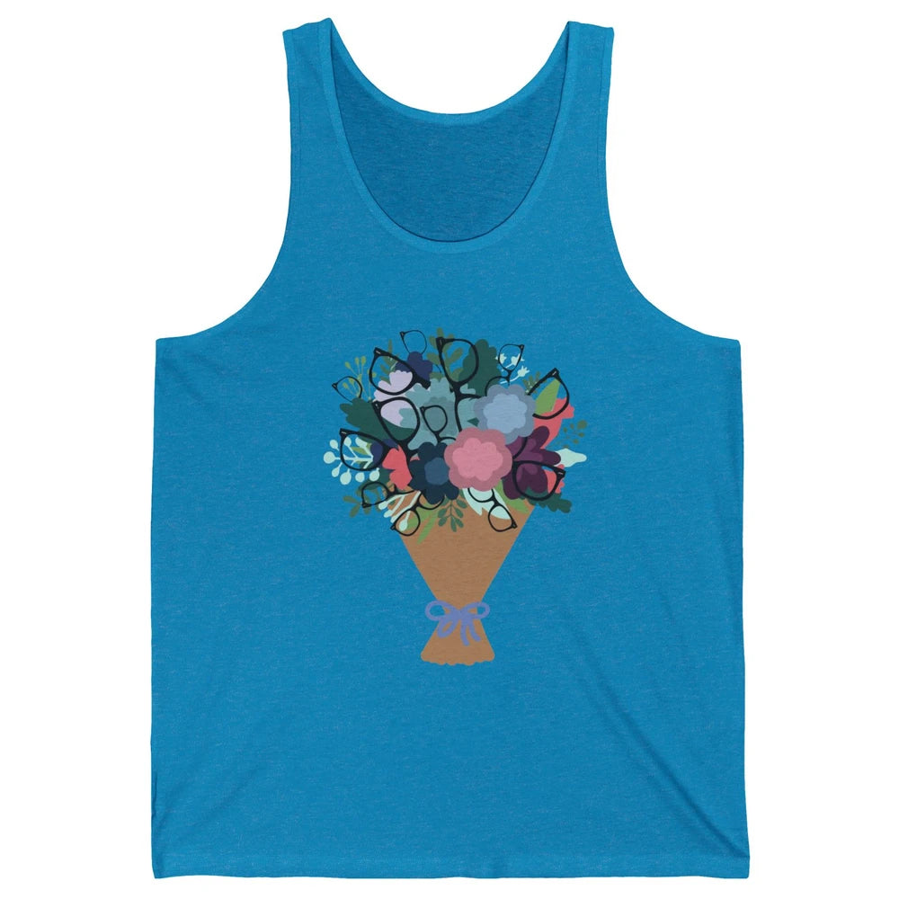 Funny Optometrist Eyeglasses Bouquet Optician Life Optometry Unisex Jersey Tank
