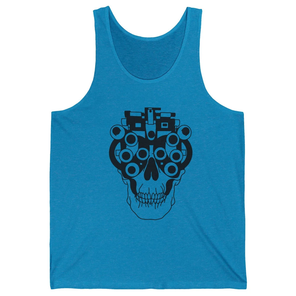 Phoropter Skeleton Optometrist Optician Halloween Optometry Unisex Jersey Tank