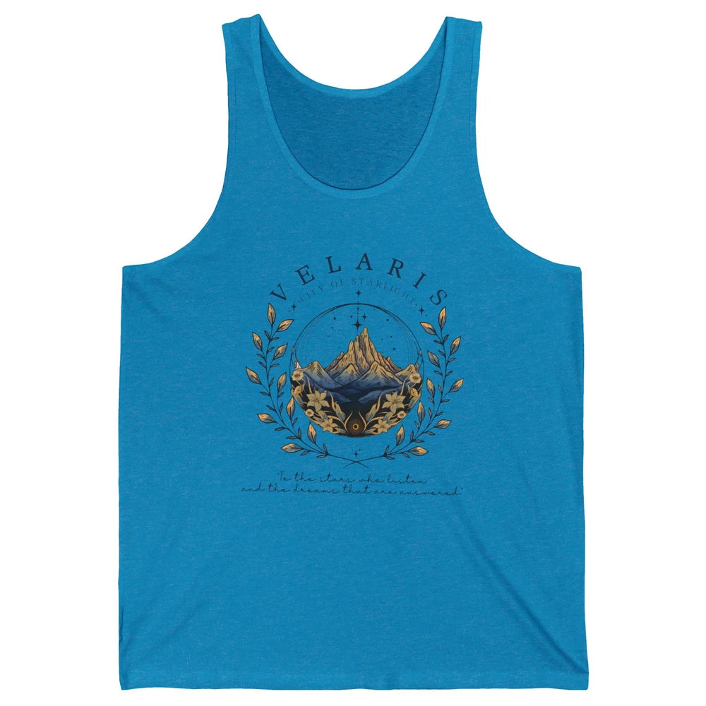 Night To The Stars Who Listen And Dreams That Are Answered Unisex Jersey Tank