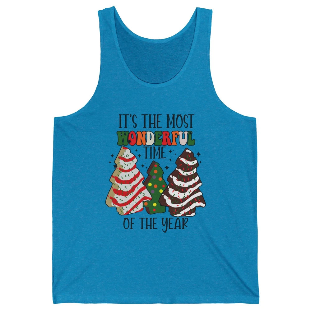 Christmas Tree Cakes Most Wonderful Time Of Year Christmas Unisex Jersey Tank