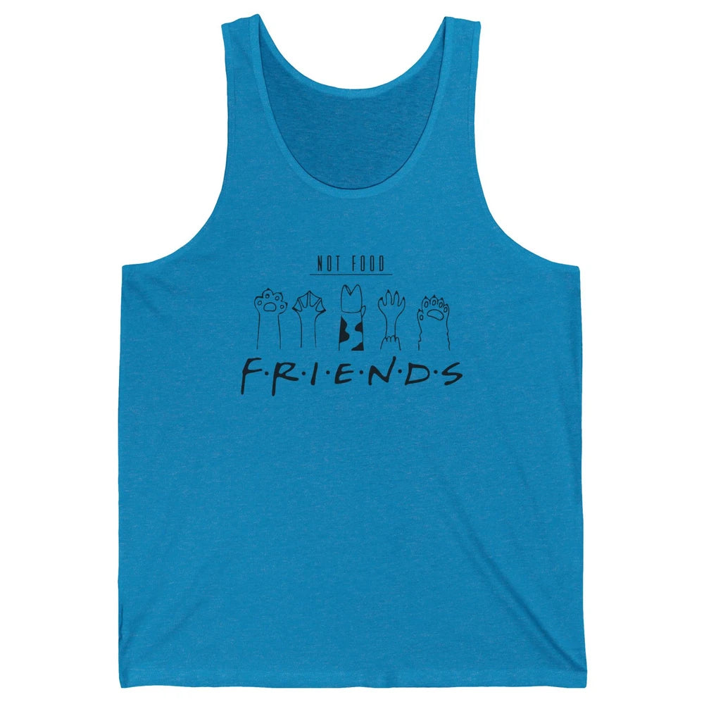 Funny Animal Rights Vegan Friends Not Food Vegetarian Gift Unisex Jersey Tank