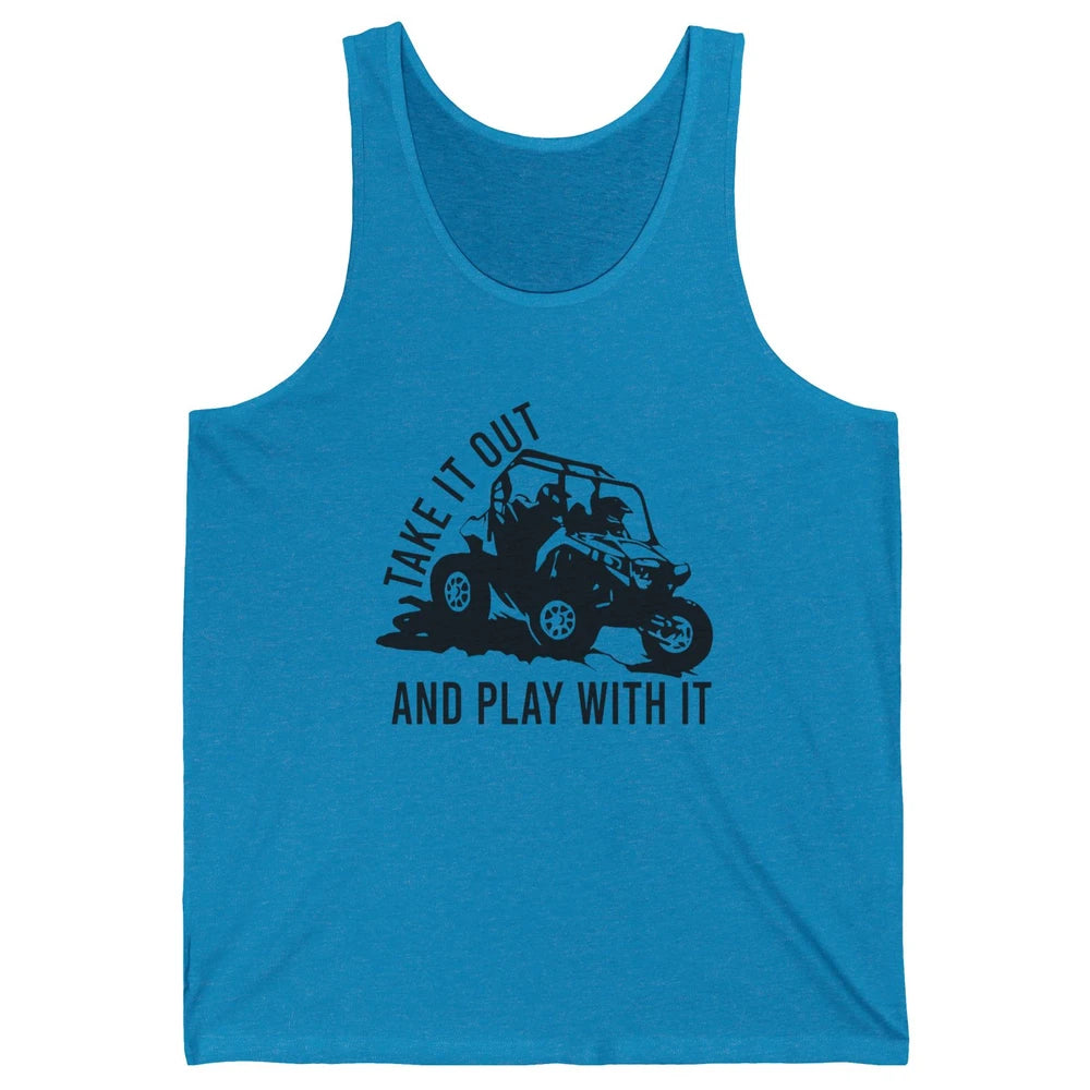 Retro Offroad ATV Take It Out Play With It SXS Mud Riding Unisex Jersey Tank