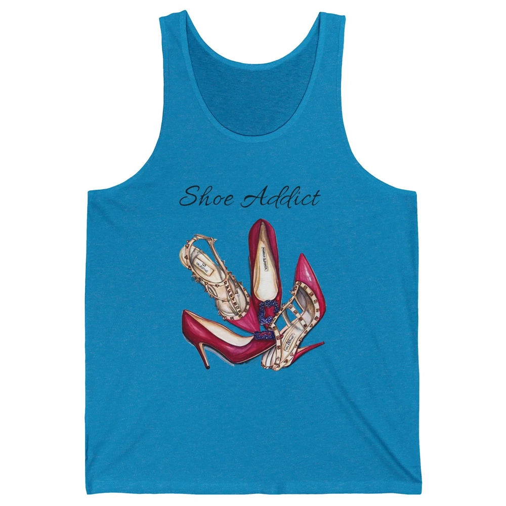 Shoes Addict Women High Heels Shoes Lovers Women Gift Unisex Jersey Tank