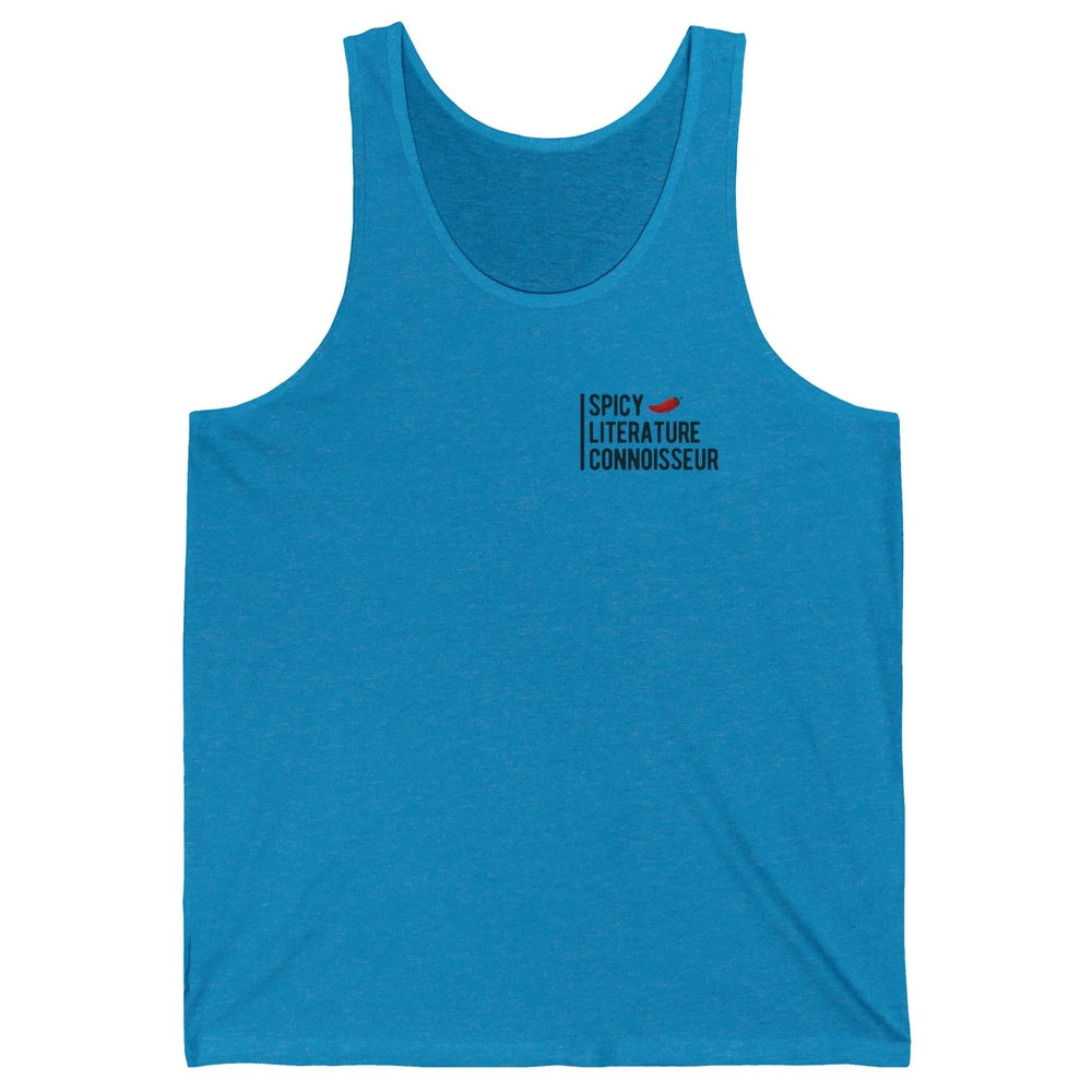 Spicy Literature Connoisseur Smut Book Spice Reader Bookworm Unisex Jersey Tank