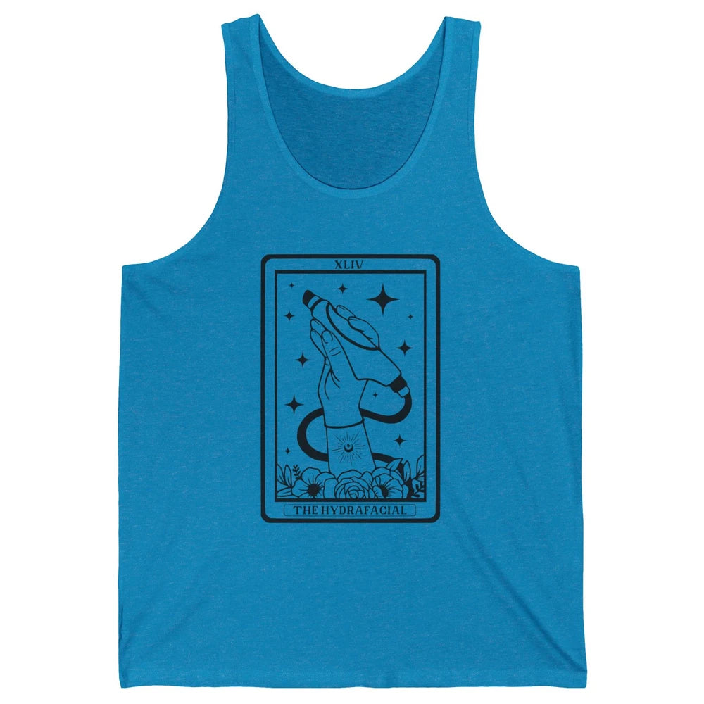 The Hydrafacial Tarot Card Skin Treatment Cosmetologist Life Unisex Jersey Tank