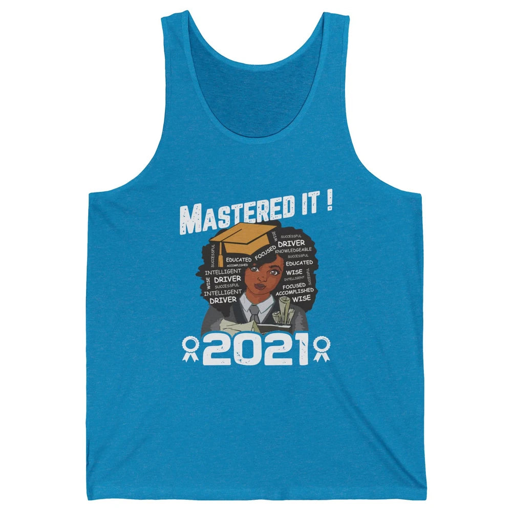 2021 Graduation Gift Mastered It Black And Educated Senior Unisex Jersey Tank