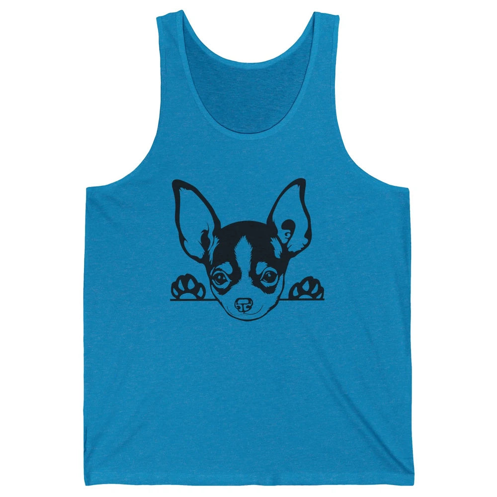 Chihuahua Owner Gift Chihuahua Dog Mom Chihuahua Black White Unisex Jersey Tank