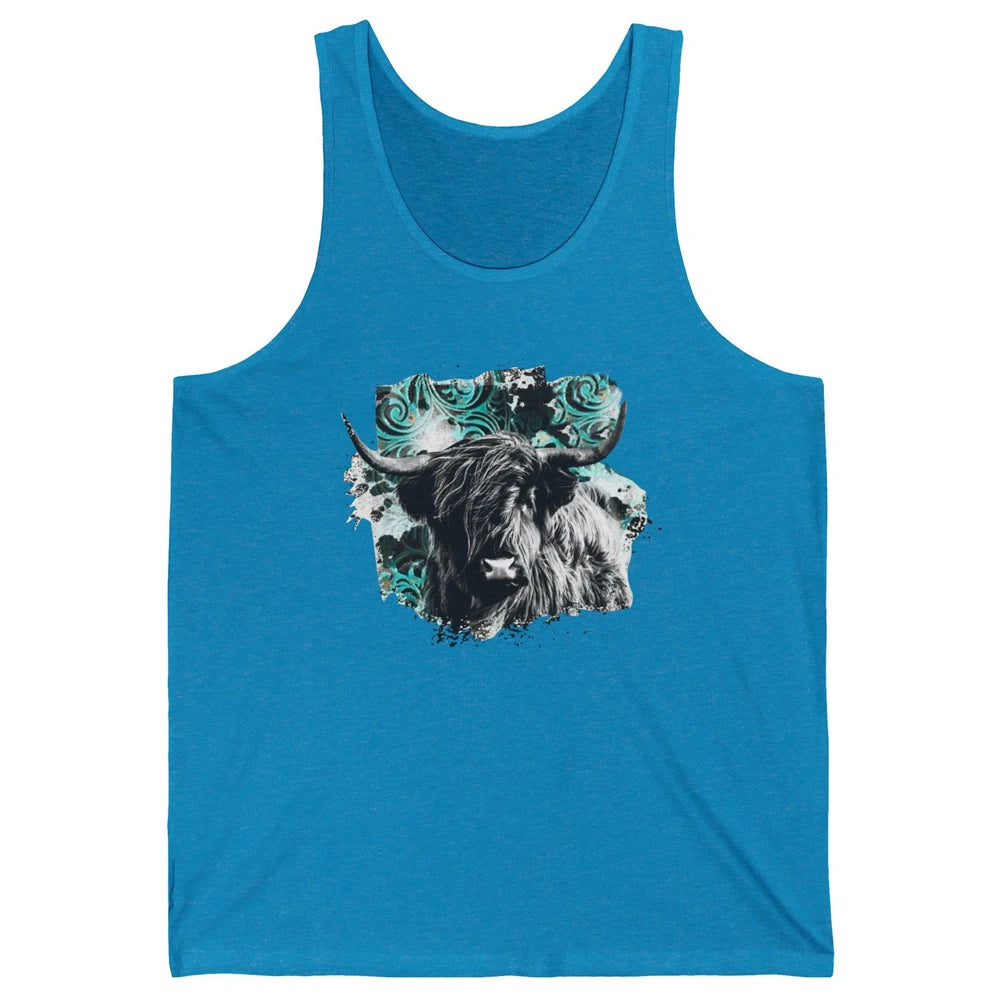 Highland Cow Western Country Cow Darling Highland Cow Lovers Unisex Jersey Tank