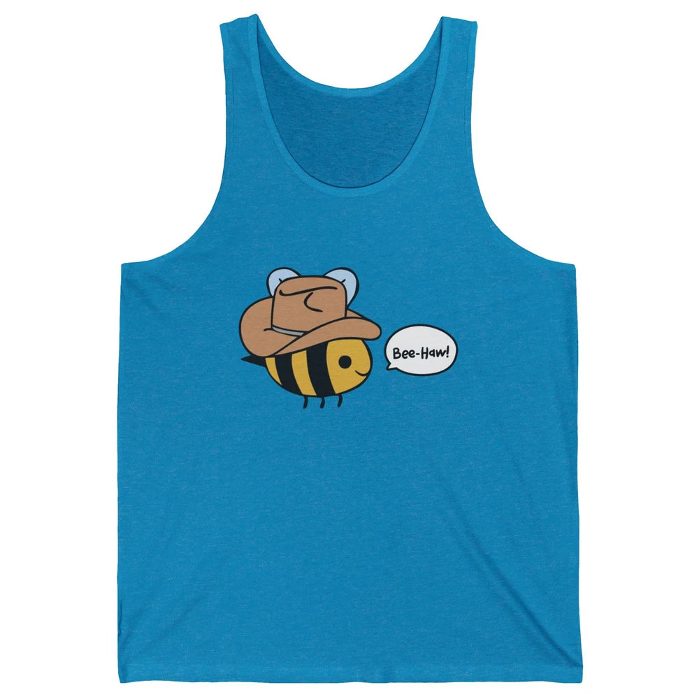 Funny Beehaw Cowboy Bee Lovers Western Country Cowgirl Gift Unisex Jersey Tank