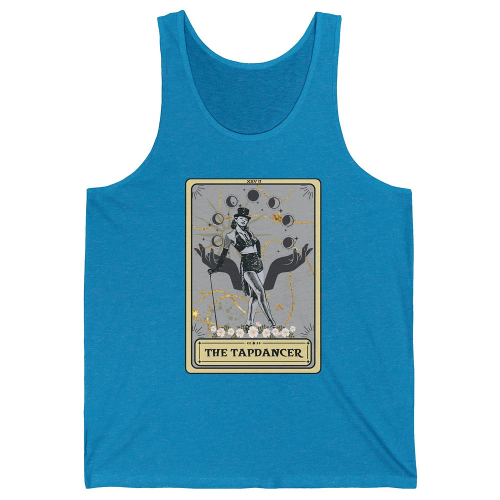 Retro The Tapdancer Tarot Card Tapdancing Halloween Dancer Unisex Jersey Tank