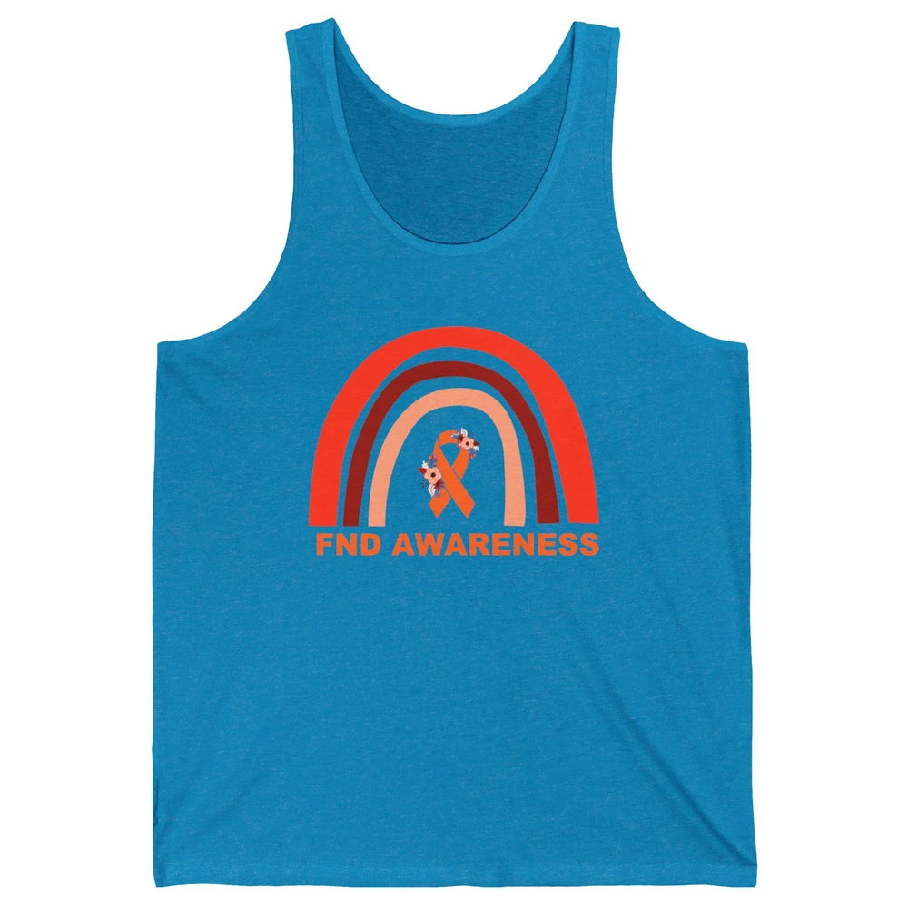 Functional Neurological Disorder Awareness FND Orange Ribbon Unisex Jersey Tank