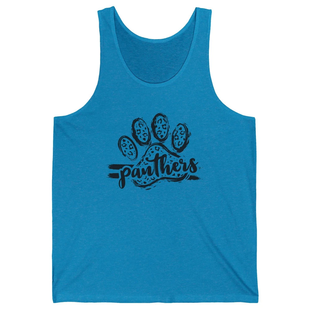 Panthers Paw Leopard Dog Mom Paw Cat Dog Lovers Gift Unisex Jersey Tank