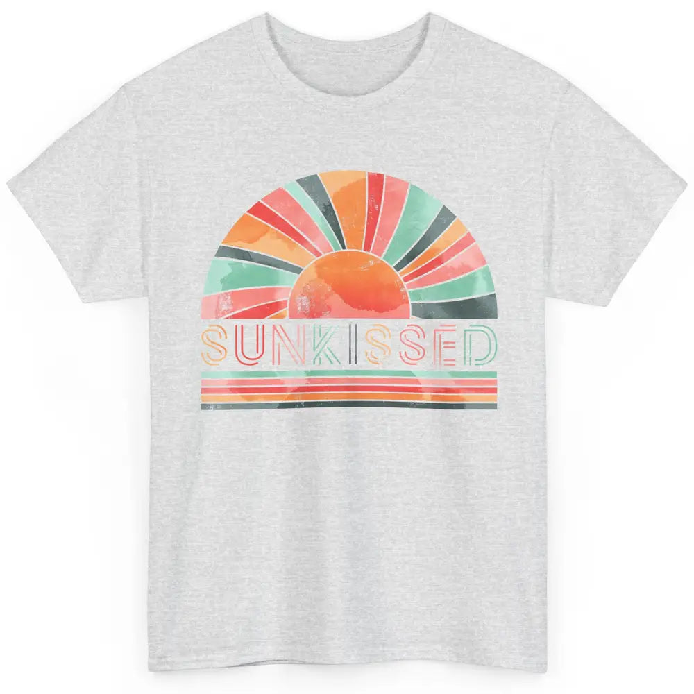 Retro Rainbow Sunkissed Summer Beach Life Vintage Boho Classic Unisex T-Shirt