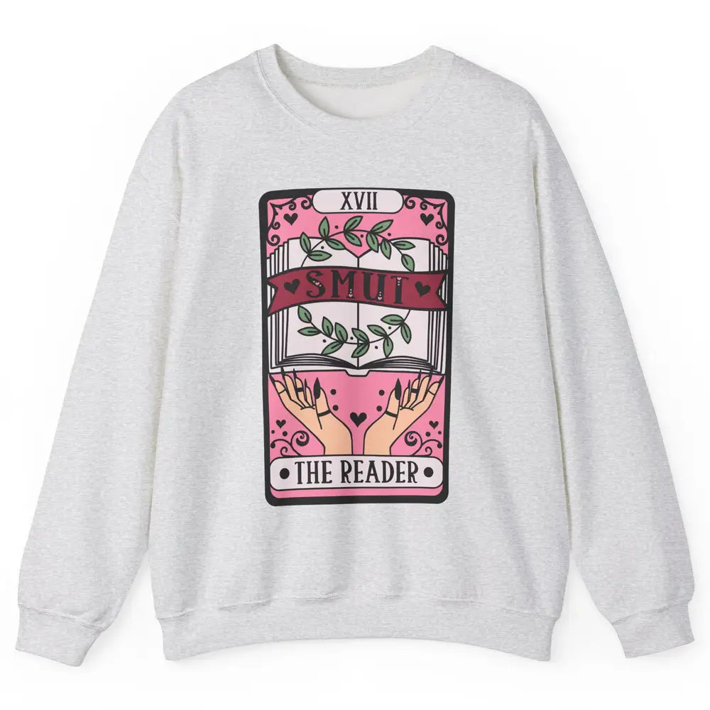 Retro Smut The Reader Tarot Card Halloween Book Lovers Unisex Crewneck Sweatshirt