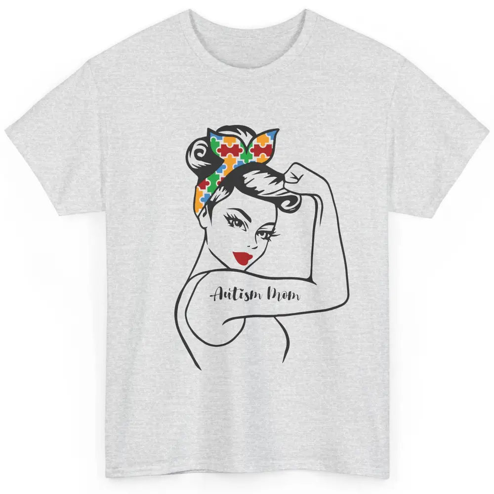 Autism Awareness Autism Mom Strong Puzzle Headband Gift Classic Unisex T-Shirt