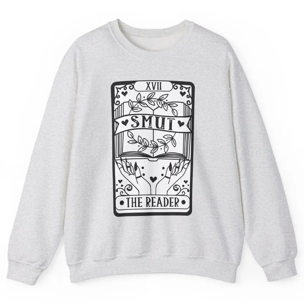 Retro Smut The Reader Tarot Card Halloween Book Lovers Unisex Crewneck Sweatshirt