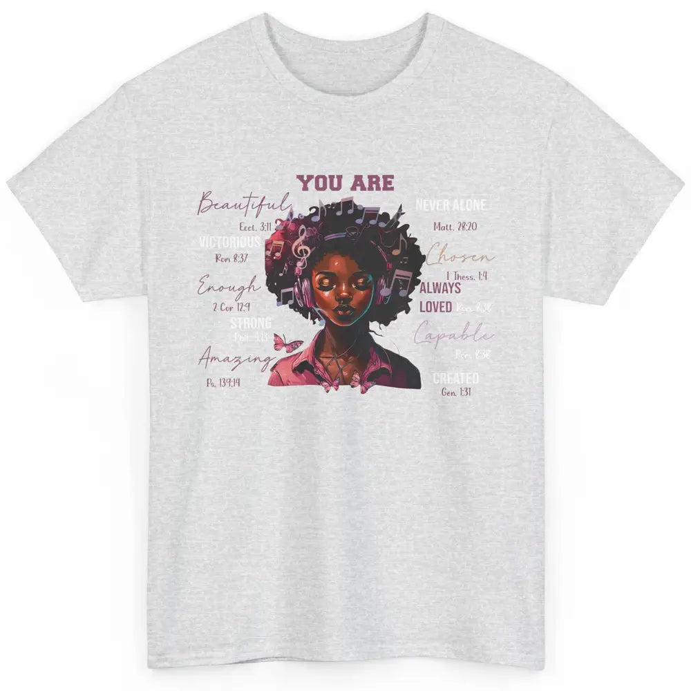 Black Girl Christian God Says I Am Bible Verse Religious Classic Unisex T-Shirt