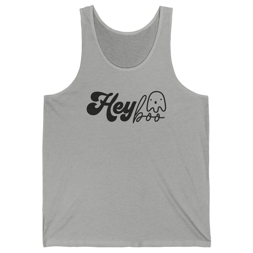 Funny Ghost Hey Boo Pumpkin Halloween Autumn Thanksgiving Unisex Jersey Tank