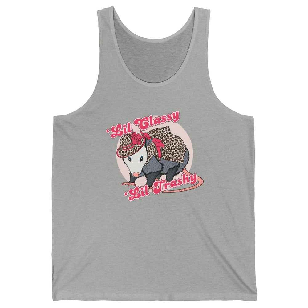 Leopard Possum Lil Classy Lil Trashy Possum Sarcastic Unisex Jersey Tank