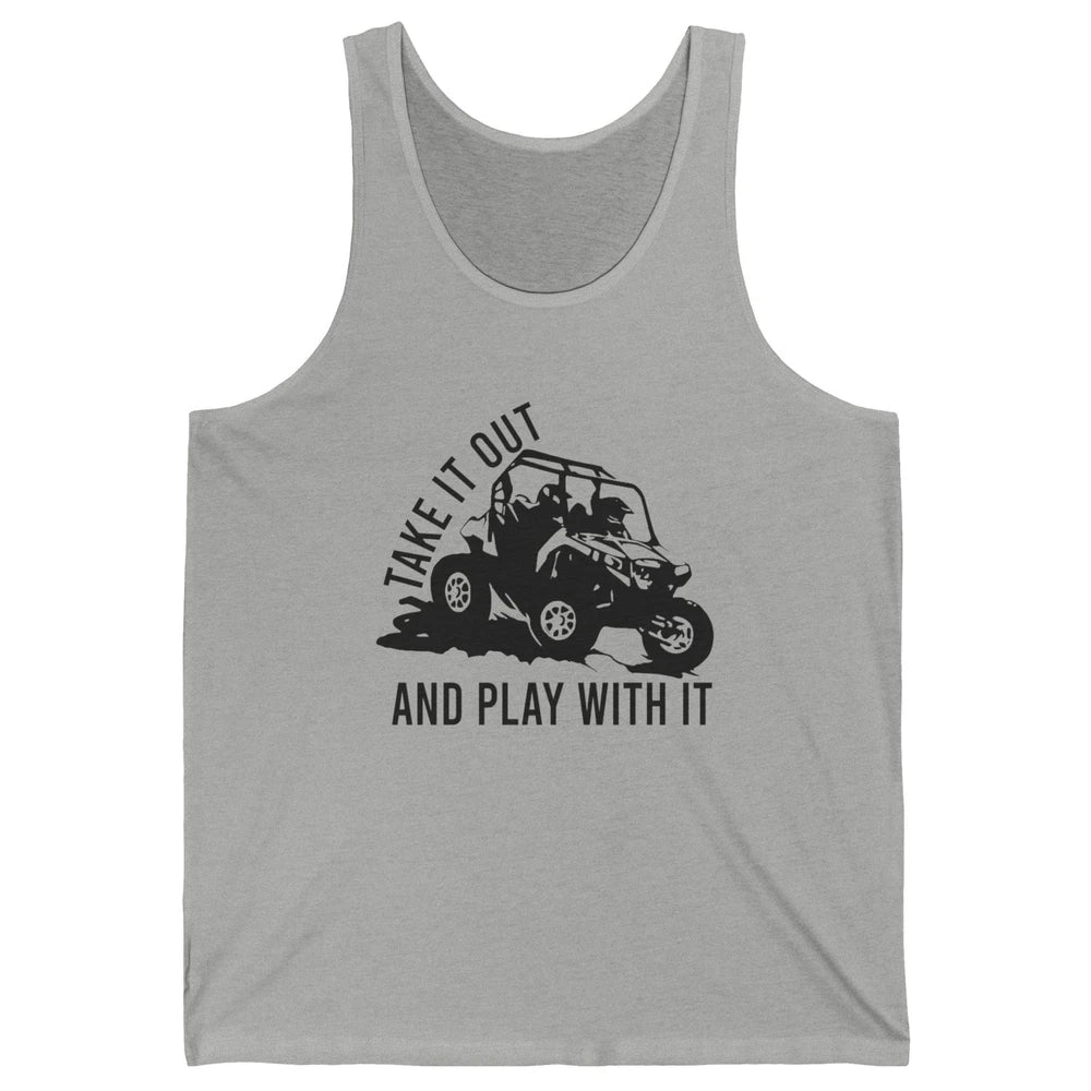Retro Offroad ATV Take It Out Play With It SXS Mud Riding Unisex Jersey Tank