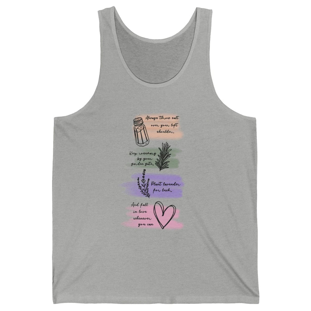 Practical Magic Witch Gardening Card Gardeners Plant Lovers Unisex Jersey Tank