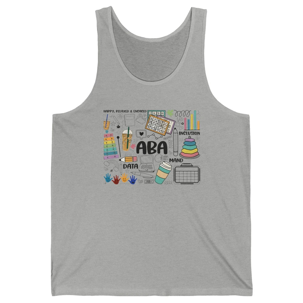 ABA Applied Behavior Analysis Sped Teacher RBT Therapist Unisex Jersey Tank