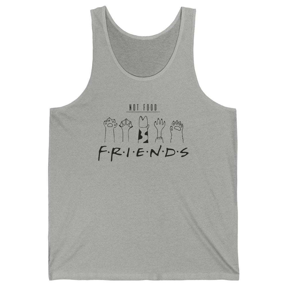 Funny Animal Rights Vegan Friends Not Food Vegetarian Gift Unisex Jersey Tank