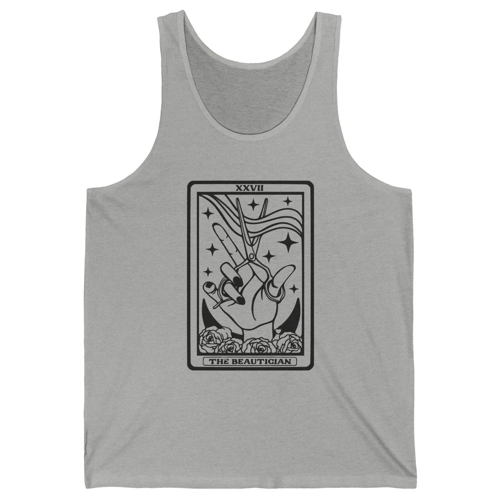 The Hairstylist Tarot Card Hair Dryer Beautician Cosmetology Unisex Jersey Tank