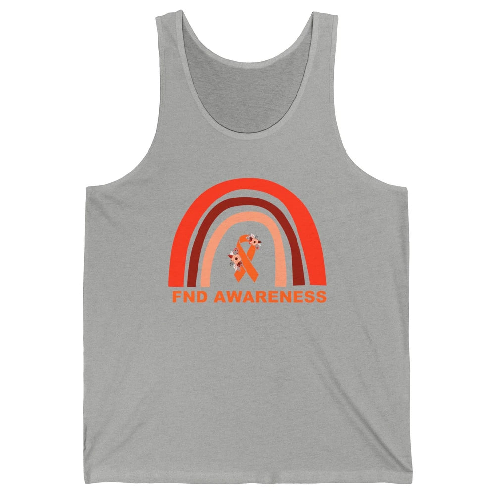 Functional Neurological Disorder Awareness FND Orange Ribbon Unisex Jersey Tank