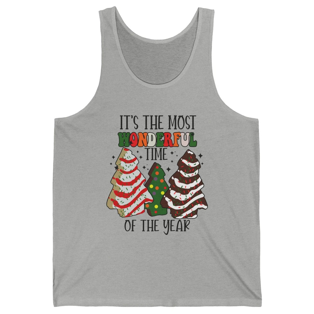 Christmas Tree Cakes Most Wonderful Time Of Year Christmas Unisex Jersey Tank
