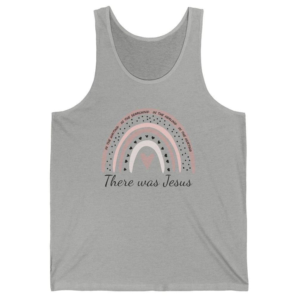 Retro Rainbow In Every Minute There Was Jesus Christian Gift Unisex Jersey Tank