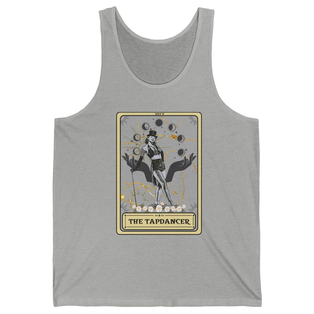 Retro The Tapdancer Tarot Card Tapdancing Halloween Dancer Unisex Jersey Tank