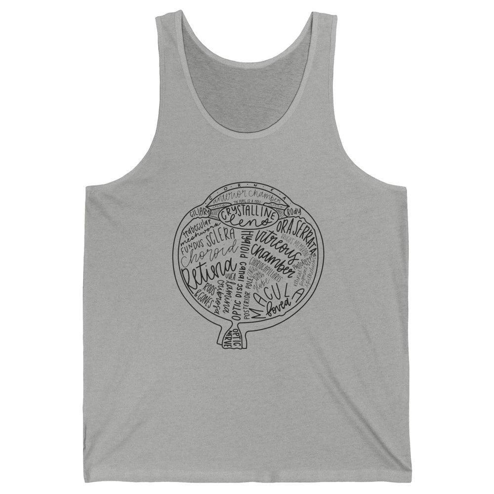 Optometrist Retina Tech Eyeball Anatomy Optician Eye Doctor Unisex Jersey Tank