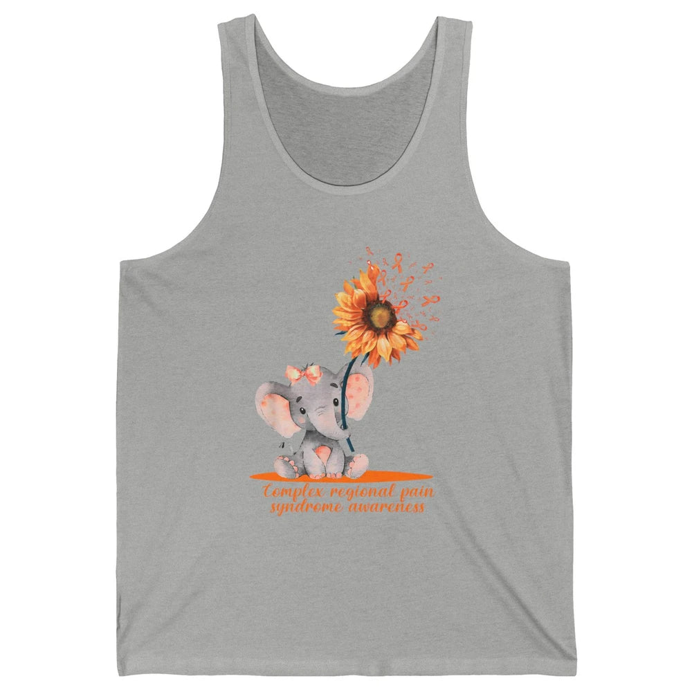 Complex Regional Pain Syndrome Sunflower Baby Elephant CRPS Unisex Jersey Tank