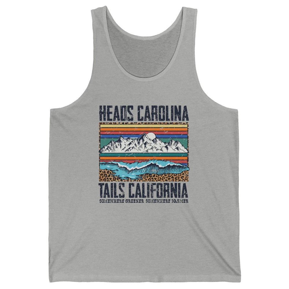 Vintage Heads Carolina Tail California Summer Beach Paradise Unisex Jersey Tank