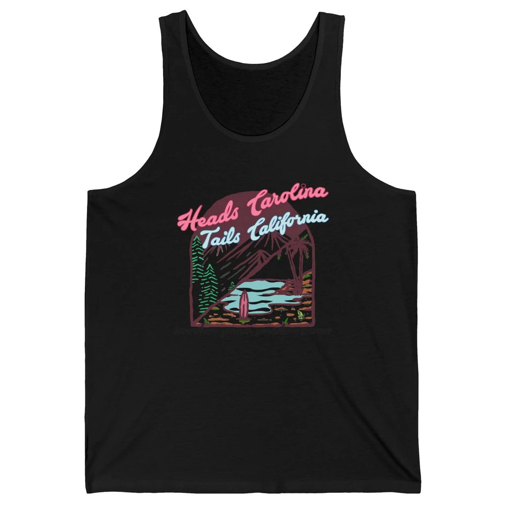 Heads Carolina Tail California Western Summer Beach Paradise Unisex Jersey Tank