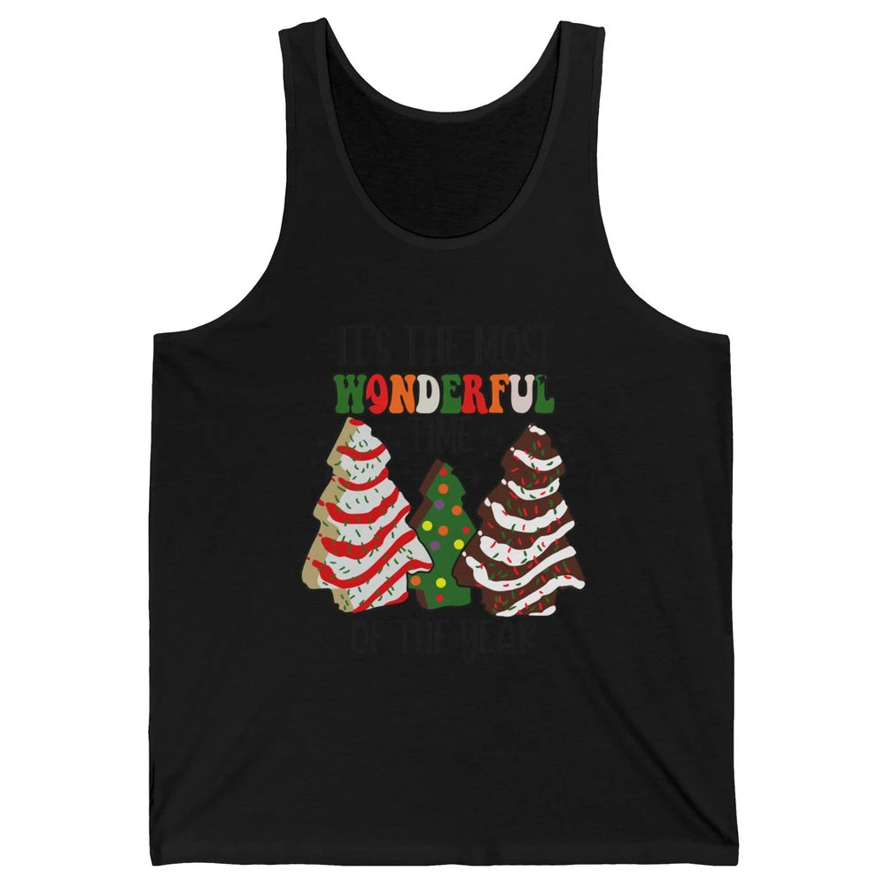 Christmas Tree Cakes Most Wonderful Time Of Year Christmas Unisex Jersey Tank