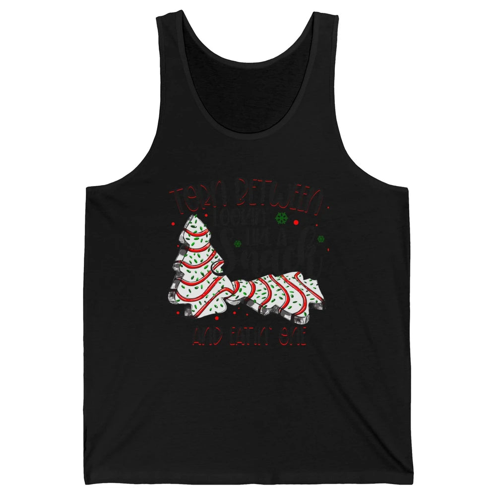 Christmas Tree Cake Torn Between Look Like a Snack Eat One Unisex Jersey Tank