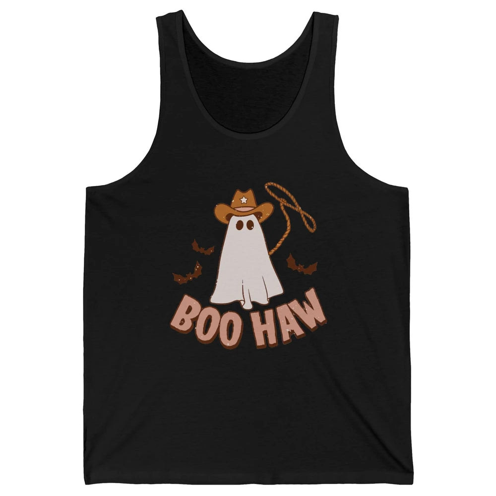 Funny Cowboy Ghost Yeehaw Halloween Western Country Cowboy Unisex Jersey Tank