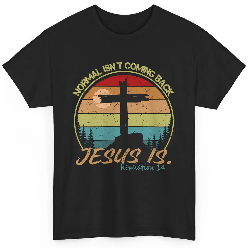 Vintage Normal Isn't Coming Back Jesus is Christian Western Classic Unisex T-Shirt