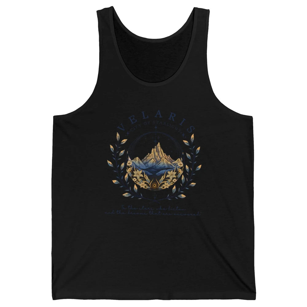 Night To The Stars Who Listen And Dreams That Are Answered Unisex Jersey Tank