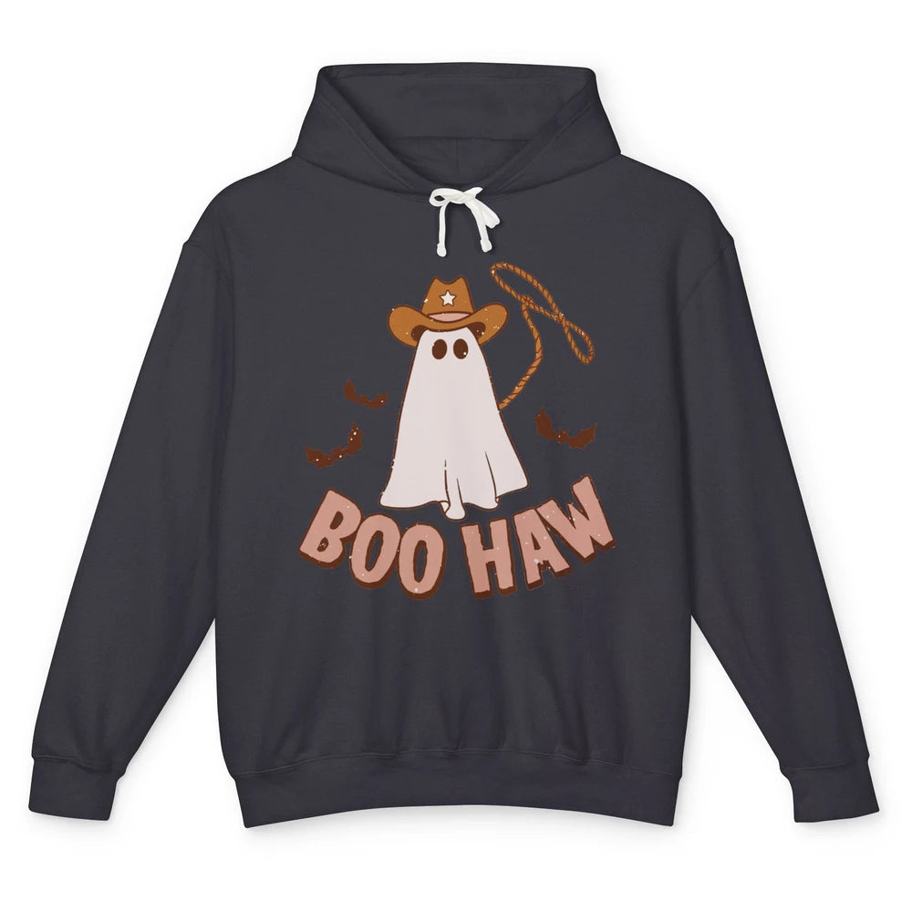 Funny Cowboy Ghost Yeehaw Halloween Western Country Cowboy Unisex Lightweight Hoodie