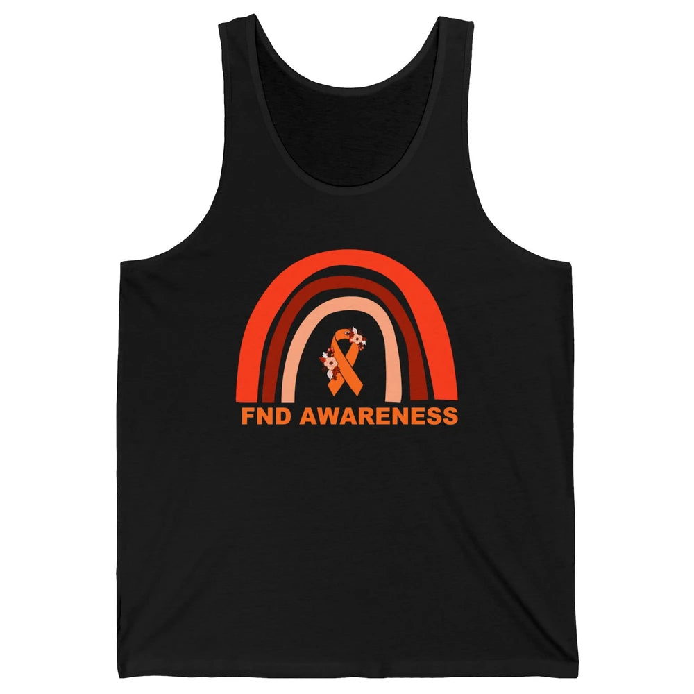 Functional Neurological Disorder Awareness FND Orange Ribbon Unisex Jersey Tank