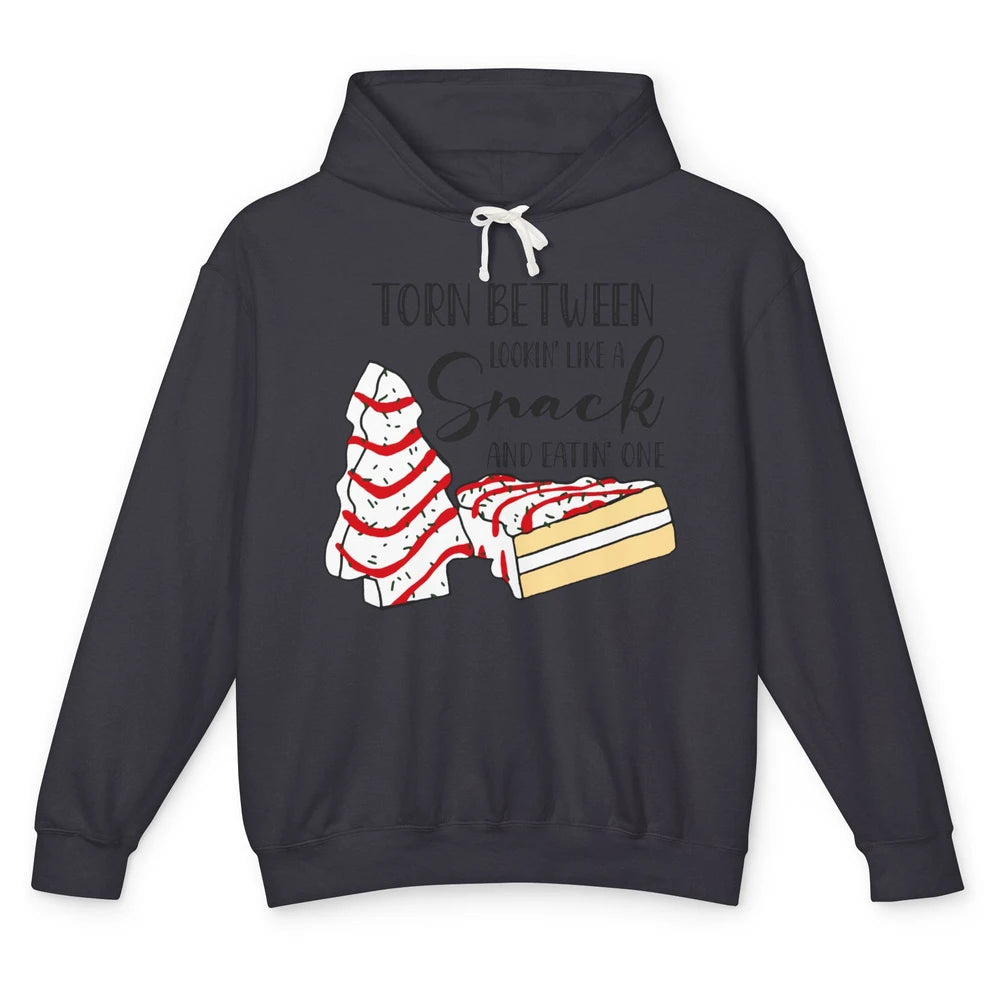 Christmas Tree Cake Torn Between Look Like a Snack Eat One Unisex Lightweight Hoodie