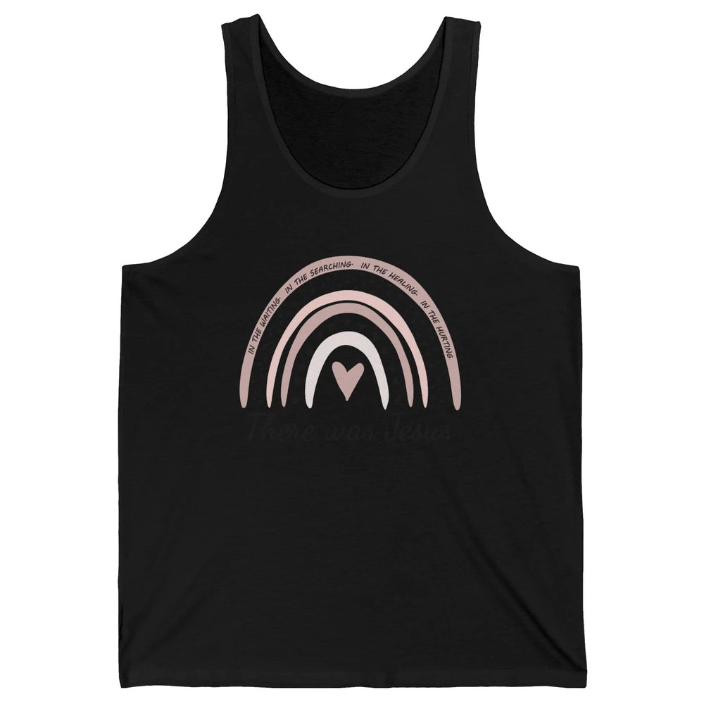 Retro Rainbow In Every Minute There Was Jesus Christian Gift Unisex Jersey Tank