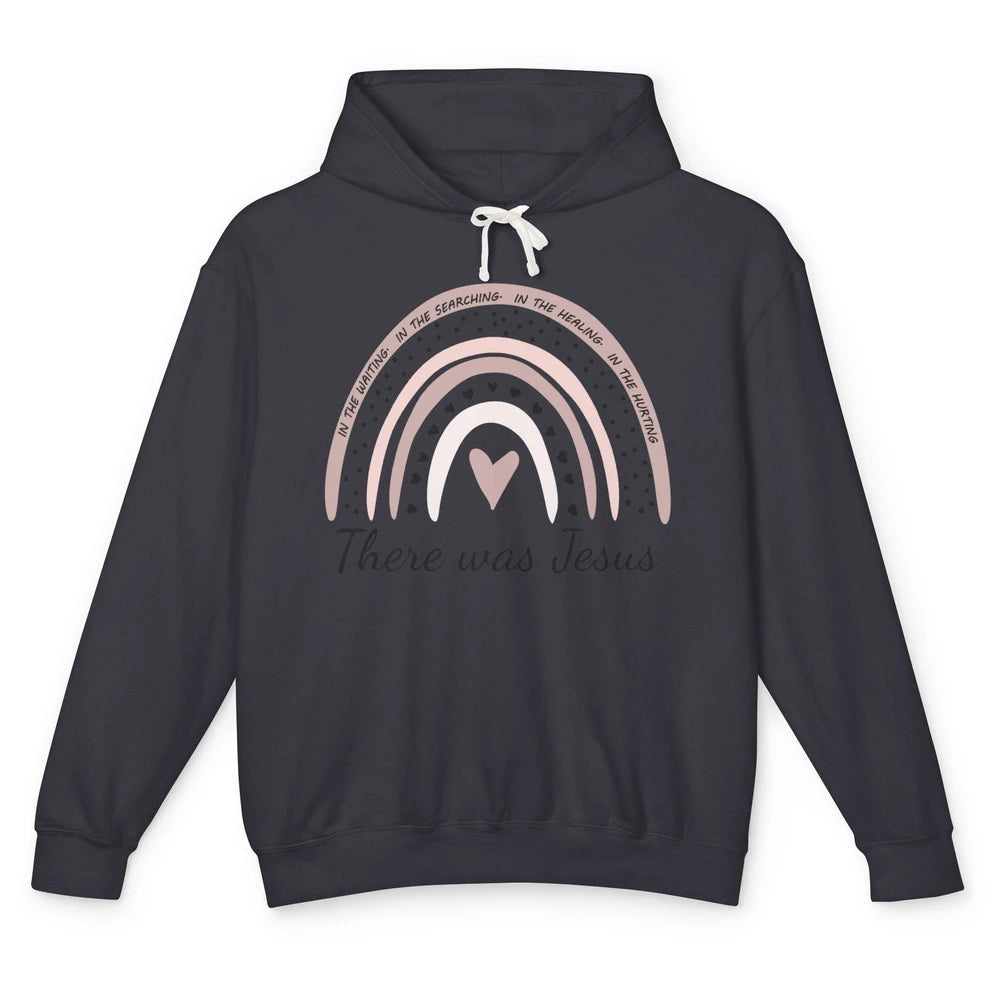 Retro Rainbow In Every Minute There Was Jesus Christian Gift Unisex Lightweight Hoodie