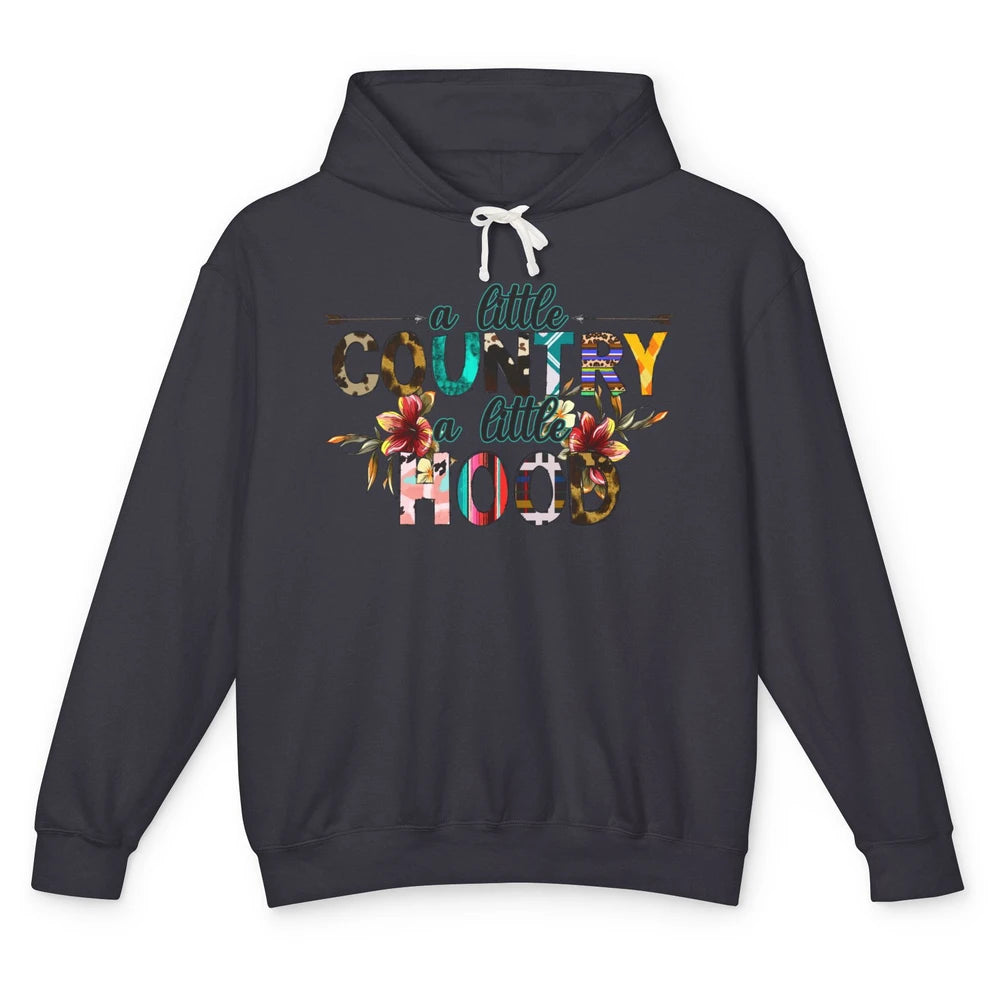 A Little Hood A Little Country Turquoise Western Country Unisex Lightweight Hoodie